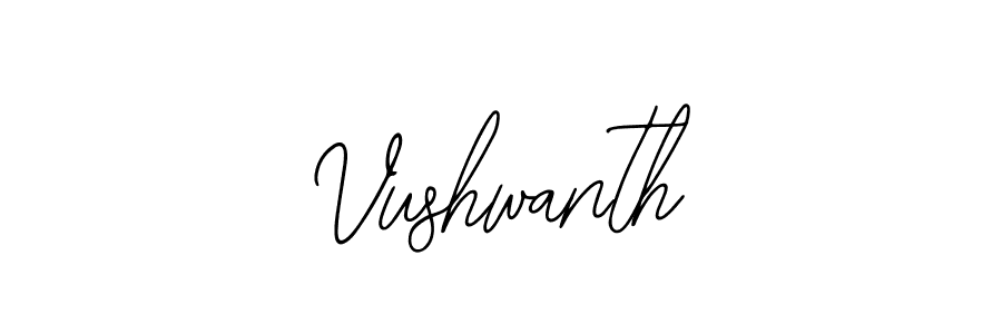 Make a beautiful signature design for name Vushwanth. Use this online signature maker to create a handwritten signature for free. Vushwanth signature style 12 images and pictures png