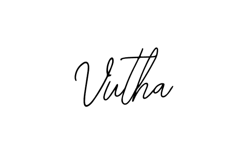 Make a beautiful signature design for name Vutha. With this signature (Bearetta-2O07w) style, you can create a handwritten signature for free. Vutha signature style 12 images and pictures png
