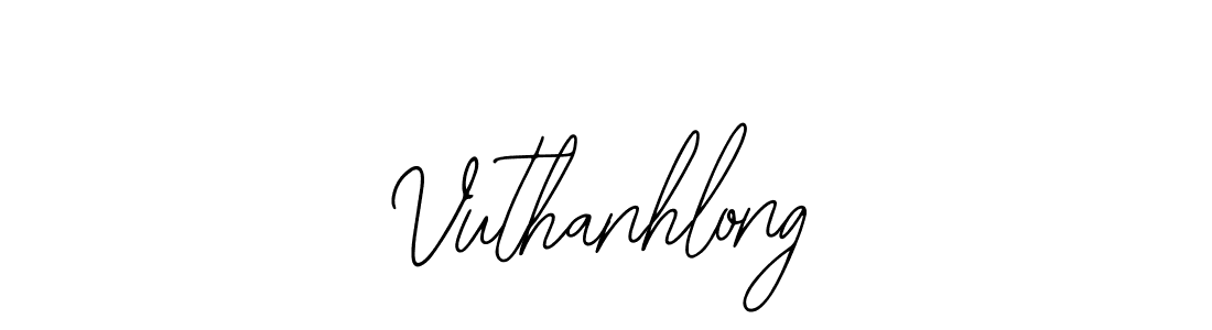 Design your own signature with our free online signature maker. With this signature software, you can create a handwritten (Bearetta-2O07w) signature for name Vuthanhlong. Vuthanhlong signature style 12 images and pictures png