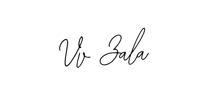 You should practise on your own different ways (Bearetta-2O07w) to write your name (Vv Zala) in signature. don't let someone else do it for you. Vv Zala signature style 12 images and pictures png