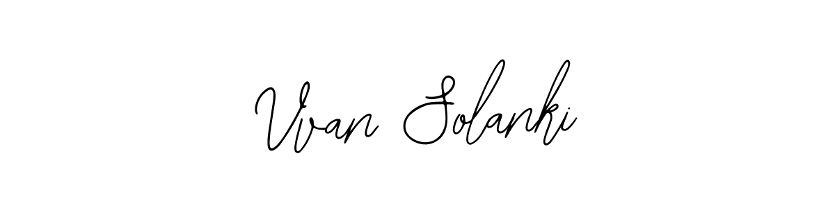 You can use this online signature creator to create a handwritten signature for the name Vvan Solanki. This is the best online autograph maker. Vvan Solanki signature style 12 images and pictures png