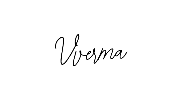 Use a signature maker to create a handwritten signature online. With this signature software, you can design (Bearetta-2O07w) your own signature for name Vverma. Vverma signature style 12 images and pictures png