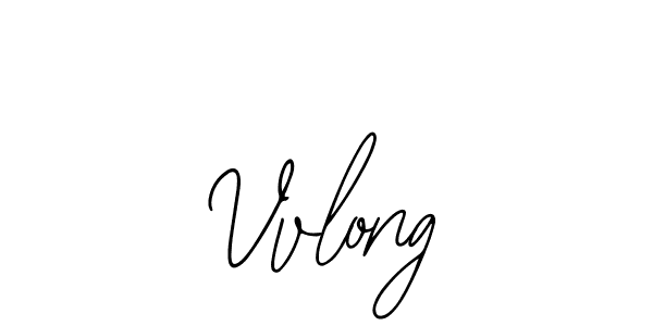 How to make Vvlong signature? Bearetta-2O07w is a professional autograph style. Create handwritten signature for Vvlong name. Vvlong signature style 12 images and pictures png