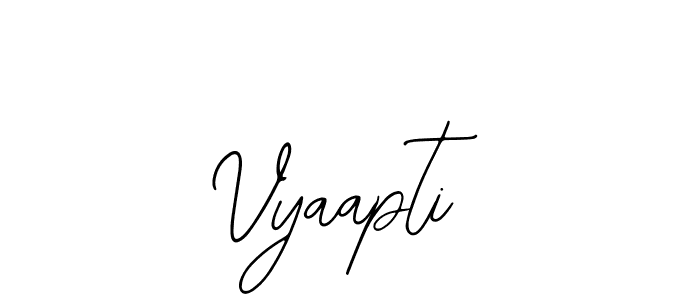 How to make Vyaapti name signature. Use Bearetta-2O07w style for creating short signs online. This is the latest handwritten sign. Vyaapti signature style 12 images and pictures png