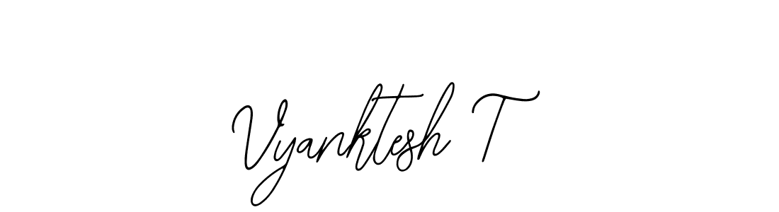 if you are searching for the best signature style for your name Vyanktesh T. so please give up your signature search. here we have designed multiple signature styles  using Bearetta-2O07w. Vyanktesh T signature style 12 images and pictures png