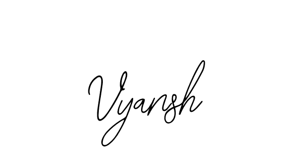 Use a signature maker to create a handwritten signature online. With this signature software, you can design (Bearetta-2O07w) your own signature for name Vyansh. Vyansh signature style 12 images and pictures png