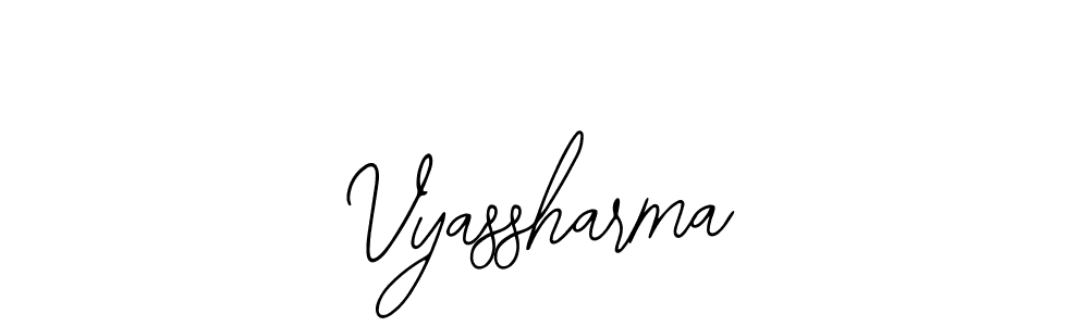 You should practise on your own different ways (Bearetta-2O07w) to write your name (Vyassharma) in signature. don't let someone else do it for you. Vyassharma signature style 12 images and pictures png