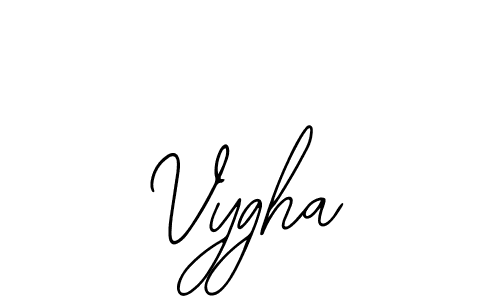 How to make Vygha signature? Bearetta-2O07w is a professional autograph style. Create handwritten signature for Vygha name. Vygha signature style 12 images and pictures png