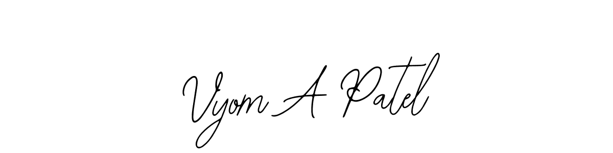 See photos of Vyom A Patel official signature by Spectra . Check more albums & portfolios. Read reviews & check more about Bearetta-2O07w font. Vyom A Patel signature style 12 images and pictures png