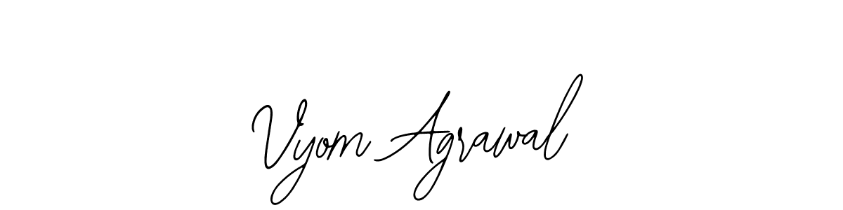 Make a short Vyom Agrawal signature style. Manage your documents anywhere anytime using Bearetta-2O07w. Create and add eSignatures, submit forms, share and send files easily. Vyom Agrawal signature style 12 images and pictures png