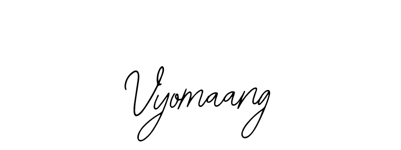 The best way (Bearetta-2O07w) to make a short signature is to pick only two or three words in your name. The name Vyomaang include a total of six letters. For converting this name. Vyomaang signature style 12 images and pictures png