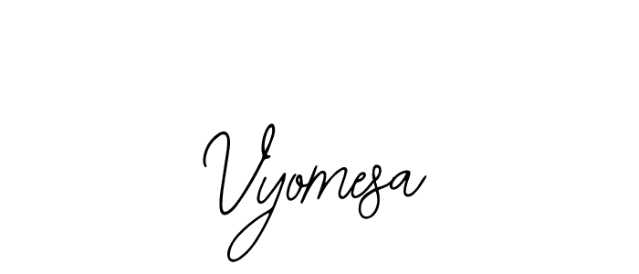 Bearetta-2O07w is a professional signature style that is perfect for those who want to add a touch of class to their signature. It is also a great choice for those who want to make their signature more unique. Get Vyomesa name to fancy signature for free. Vyomesa signature style 12 images and pictures png
