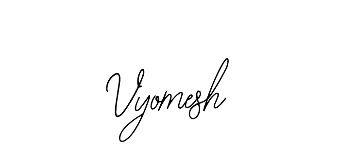 Design your own signature with our free online signature maker. With this signature software, you can create a handwritten (Bearetta-2O07w) signature for name Vyomesh. Vyomesh signature style 12 images and pictures png
