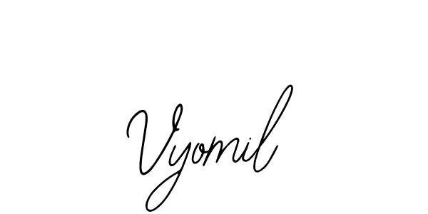 Create a beautiful signature design for name Vyomil. With this signature (Bearetta-2O07w) fonts, you can make a handwritten signature for free. Vyomil signature style 12 images and pictures png