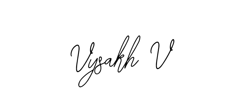 if you are searching for the best signature style for your name Vysakh V. so please give up your signature search. here we have designed multiple signature styles  using Bearetta-2O07w. Vysakh V signature style 12 images and pictures png