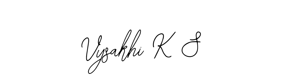 Make a beautiful signature design for name Vysakhi K S. With this signature (Bearetta-2O07w) style, you can create a handwritten signature for free. Vysakhi K S signature style 12 images and pictures png