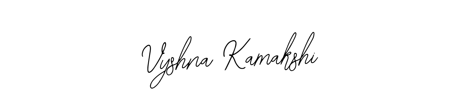 You should practise on your own different ways (Bearetta-2O07w) to write your name (Vyshna Kamakshi) in signature. don't let someone else do it for you. Vyshna Kamakshi signature style 12 images and pictures png
