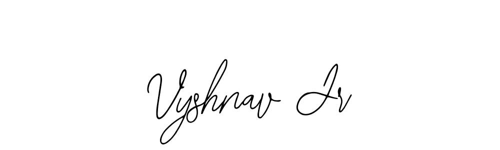 How to Draw Vyshnav Jr signature style? Bearetta-2O07w is a latest design signature styles for name Vyshnav Jr. Vyshnav Jr signature style 12 images and pictures png