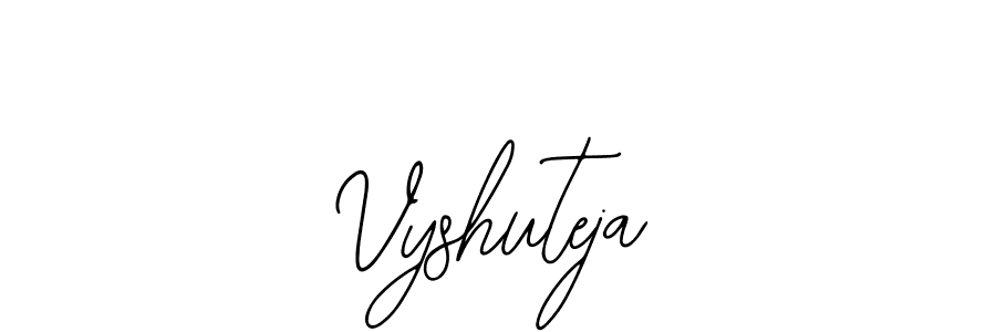 How to Draw Vyshuteja signature style? Bearetta-2O07w is a latest design signature styles for name Vyshuteja. Vyshuteja signature style 12 images and pictures png