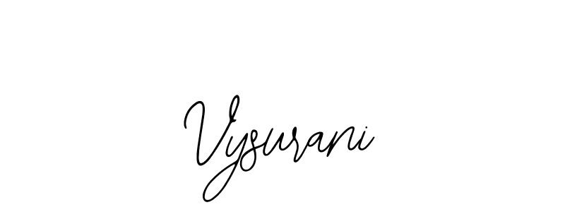 if you are searching for the best signature style for your name Vysurani. so please give up your signature search. here we have designed multiple signature styles  using Bearetta-2O07w. Vysurani signature style 12 images and pictures png