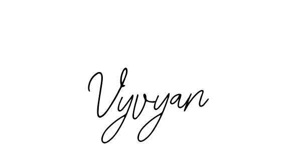 How to make Vyvyan name signature. Use Bearetta-2O07w style for creating short signs online. This is the latest handwritten sign. Vyvyan signature style 12 images and pictures png