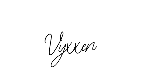 You should practise on your own different ways (Bearetta-2O07w) to write your name (Vyxxen) in signature. don't let someone else do it for you. Vyxxen signature style 12 images and pictures png