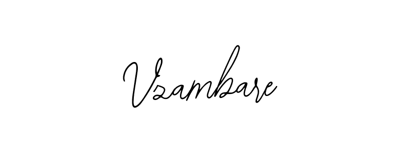 How to make Vzambare signature? Bearetta-2O07w is a professional autograph style. Create handwritten signature for Vzambare name. Vzambare signature style 12 images and pictures png