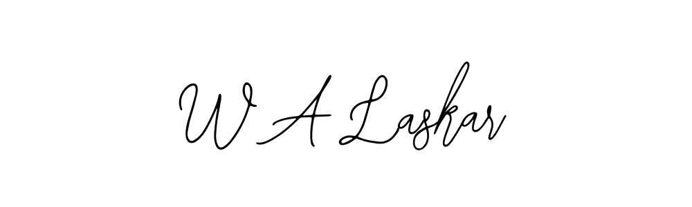 How to make W A Laskar signature? Bearetta-2O07w is a professional autograph style. Create handwritten signature for W A Laskar name. W A Laskar signature style 12 images and pictures png