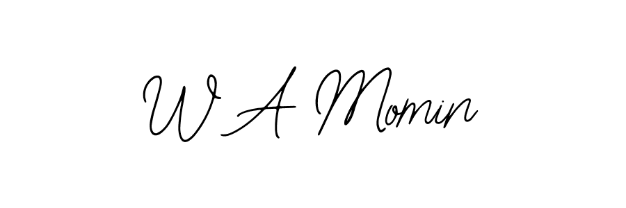 Create a beautiful signature design for name W A Momin. With this signature (Bearetta-2O07w) fonts, you can make a handwritten signature for free. W A Momin signature style 12 images and pictures png