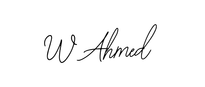 You can use this online signature creator to create a handwritten signature for the name W Ahmed. This is the best online autograph maker. W Ahmed signature style 12 images and pictures png