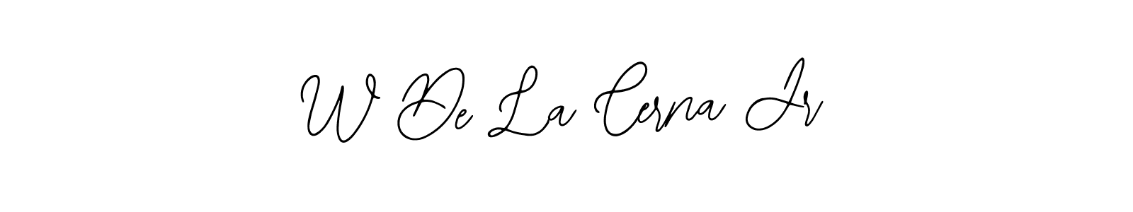 How to Draw W De La Cerna Jr signature style? Bearetta-2O07w is a latest design signature styles for name W De La Cerna Jr. W De La Cerna Jr signature style 12 images and pictures png