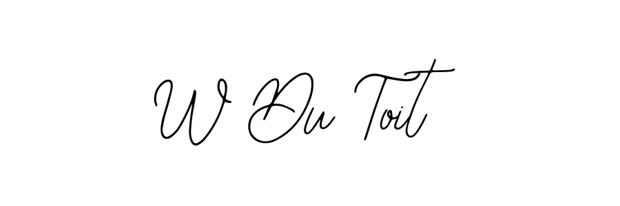 Similarly Bearetta-2O07w is the best handwritten signature design. Signature creator online .You can use it as an online autograph creator for name W Du Toit. W Du Toit signature style 12 images and pictures png