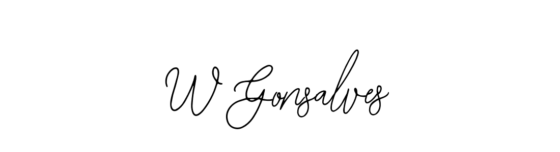 This is the best signature style for the W Gonsalves name. Also you like these signature font (Bearetta-2O07w). Mix name signature. W Gonsalves signature style 12 images and pictures png