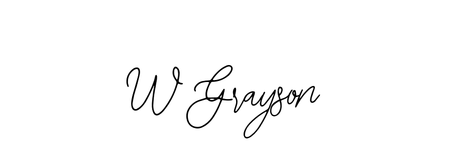 W Grayson stylish signature style. Best Handwritten Sign (Bearetta-2O07w) for my name. Handwritten Signature Collection Ideas for my name W Grayson. W Grayson signature style 12 images and pictures png