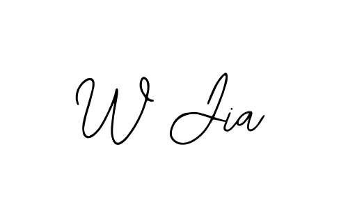 Also we have W Jia name is the best signature style. Create professional handwritten signature collection using Bearetta-2O07w autograph style. W Jia signature style 12 images and pictures png