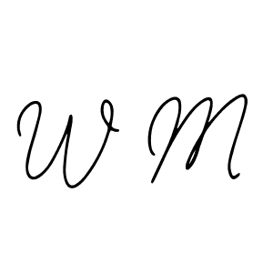 The best way (Bearetta-2O07w) to make a short signature is to pick only two or three words in your name. The name W M include a total of six letters. For converting this name. W M signature style 12 images and pictures png