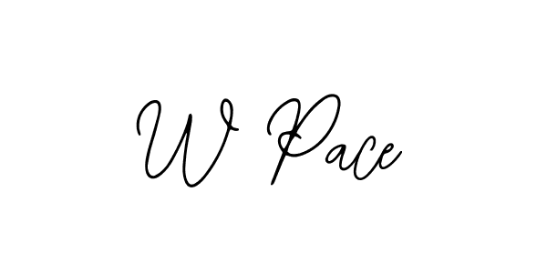 Use a signature maker to create a handwritten signature online. With this signature software, you can design (Bearetta-2O07w) your own signature for name W Pace. W Pace signature style 12 images and pictures png