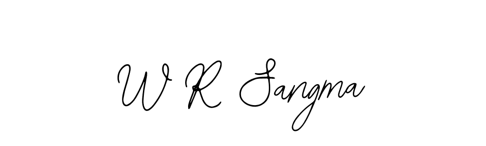 Make a beautiful signature design for name W R Sangma. With this signature (Bearetta-2O07w) style, you can create a handwritten signature for free. W R Sangma signature style 12 images and pictures png