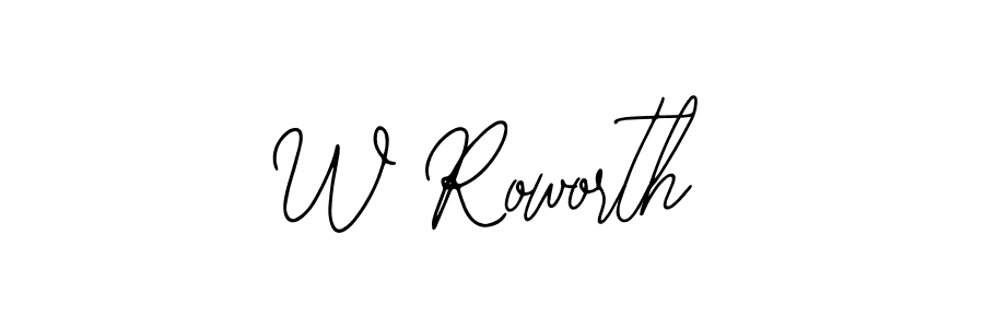 Also we have W Roworth name is the best signature style. Create professional handwritten signature collection using Bearetta-2O07w autograph style. W Roworth signature style 12 images and pictures png