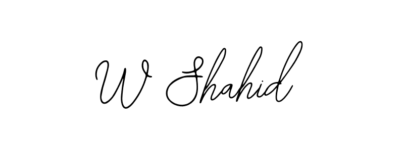Create a beautiful signature design for name W Shahid. With this signature (Bearetta-2O07w) fonts, you can make a handwritten signature for free. W Shahid signature style 12 images and pictures png