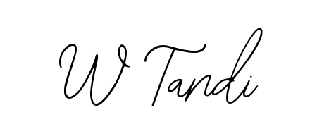 The Bearetta-2O07w lettering style adds unique flourish to name W Tandi. Stand out with a custom digital autograph made in seconds. W Tandi signature style 12 images and pictures png