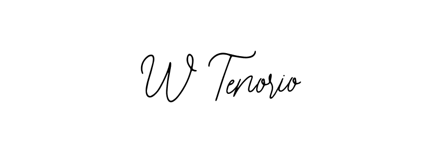 Also we have W Tenorio name is the best signature style. Create professional handwritten signature collection using Bearetta-2O07w autograph style. W Tenorio signature style 12 images and pictures png