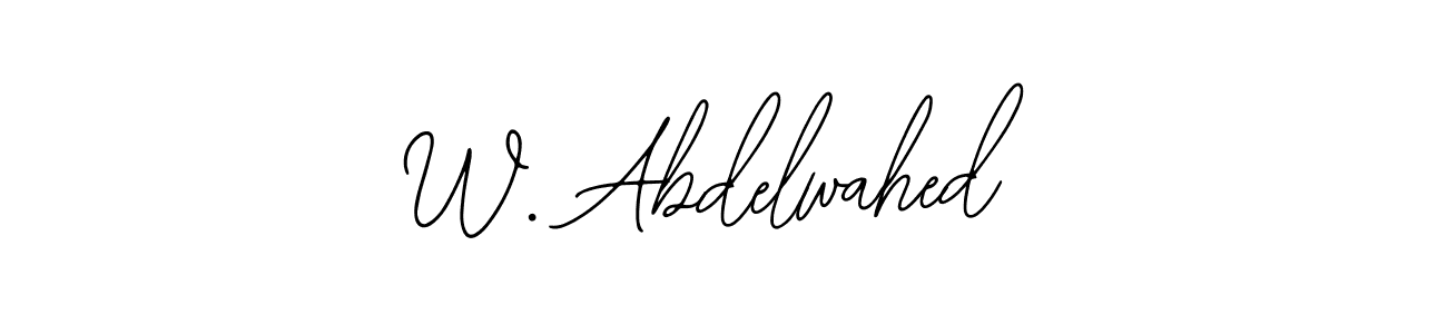 Make a beautiful signature design for name W. Abdelwahed. Use this online signature maker to create a handwritten signature for free. W. Abdelwahed signature style 12 images and pictures png