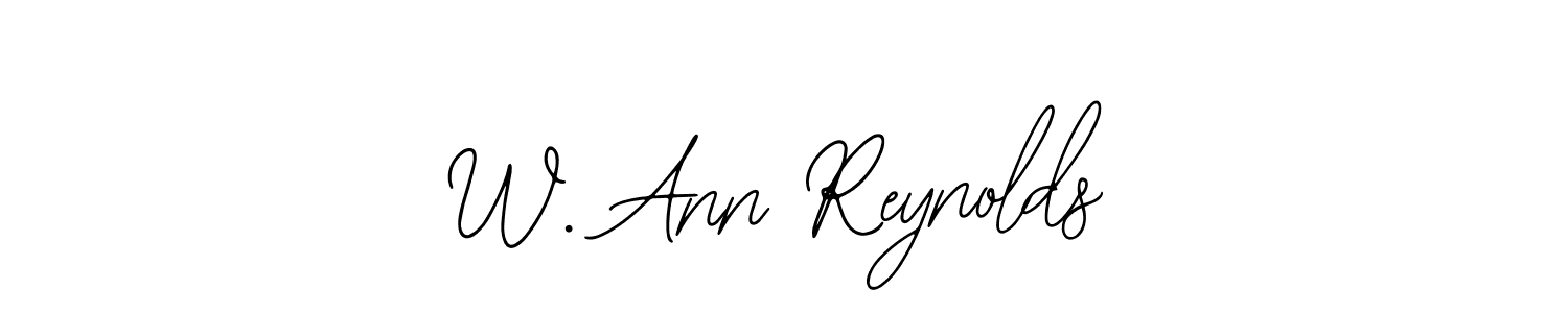 Use a signature maker to create a handwritten signature online. With this signature software, you can design (Bearetta-2O07w) your own signature for name W. Ann Reynolds. W. Ann Reynolds signature style 12 images and pictures png