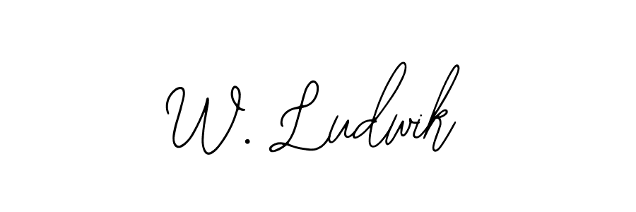 How to make W. Ludwik signature? Bearetta-2O07w is a professional autograph style. Create handwritten signature for W. Ludwik name. W. Ludwik signature style 12 images and pictures png