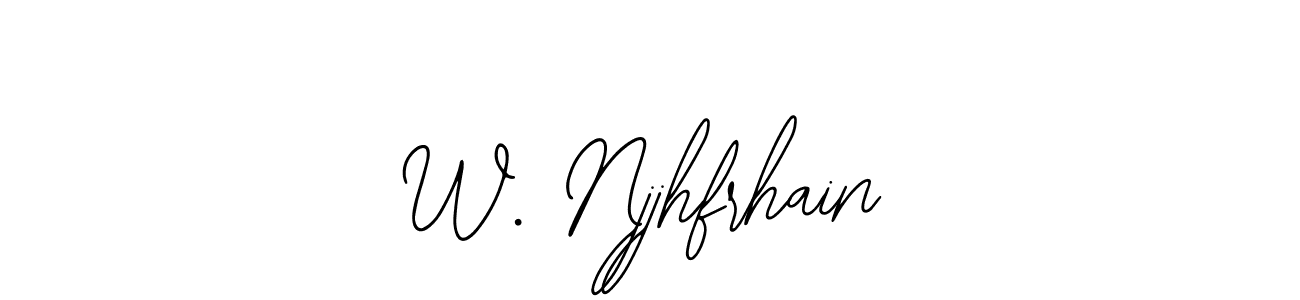 Also You can easily find your signature by using the search form. We will create W. Njjhfrhain name handwritten signature images for you free of cost using Bearetta-2O07w sign style. W. Njjhfrhain signature style 12 images and pictures png