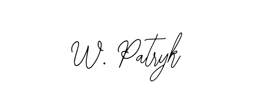 Also we have W. Patryk name is the best signature style. Create professional handwritten signature collection using Bearetta-2O07w autograph style. W. Patryk signature style 12 images and pictures png