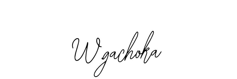 Make a short W.gachoka signature style. Manage your documents anywhere anytime using Bearetta-2O07w. Create and add eSignatures, submit forms, share and send files easily. W.gachoka signature style 12 images and pictures png