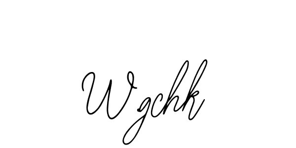 You should practise on your own different ways (Bearetta-2O07w) to write your name (W.gchk) in signature. don't let someone else do it for you. W.gchk signature style 12 images and pictures png