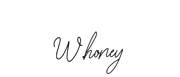 W.honey stylish signature style. Best Handwritten Sign (Bearetta-2O07w) for my name. Handwritten Signature Collection Ideas for my name W.honey. W.honey signature style 12 images and pictures png
